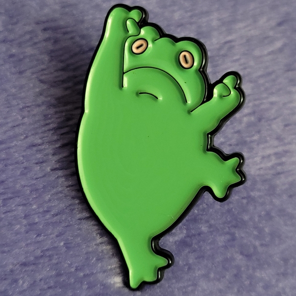 Fun Frog Enamel Pin - Picture 7 of 10